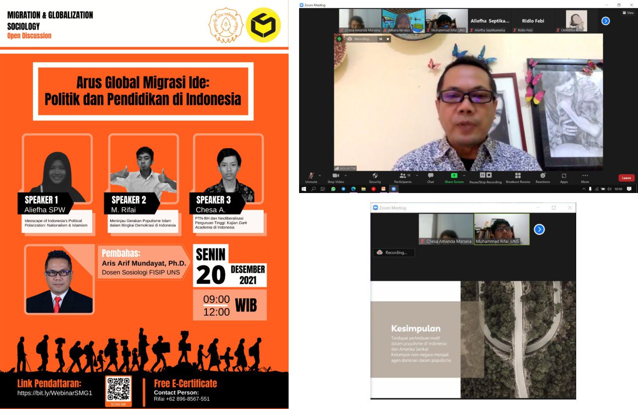 Bahas Arus Global Migrasi Ide Politik dan Pendidikan di Indonesia, Laboratorium Sosiologi Adakan Diskusi Terbuka