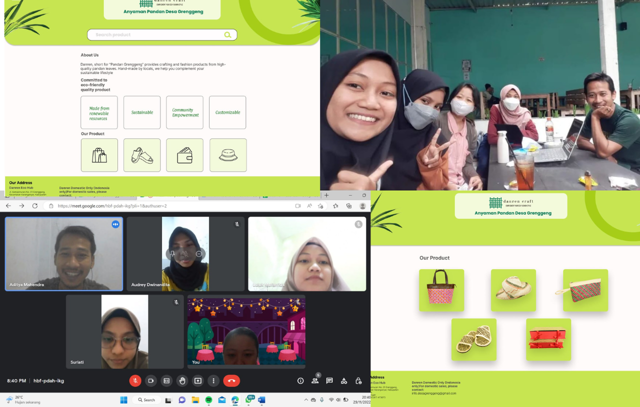 “Danren Craft” Website Katalog Digital bagian dari Upaya Merealisasikan Inovasi Digital bagi Penganyam Pandan di Desa Grenggeng melalui Studi Independen di AMATI Indonesia