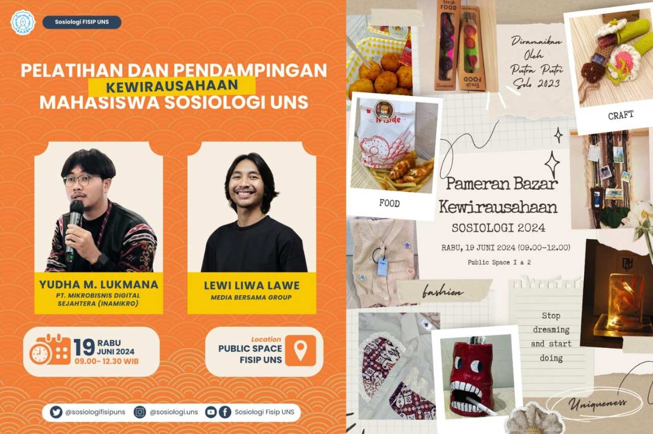 Prodi Sosiologi Akan Menyelenggarakan Pameran Bazar Kewirausahaan