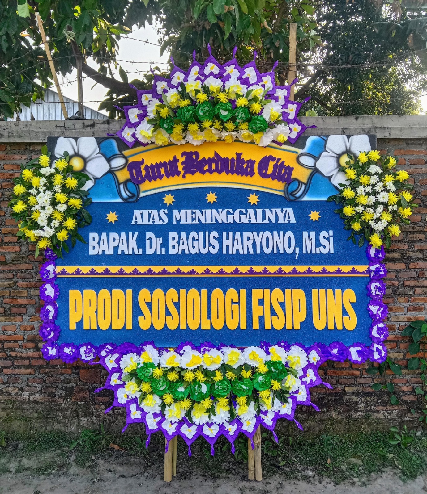 Mengenang Dr. Bagus Haryono, M.Si. Dosen Sosiologi FISIP UNS