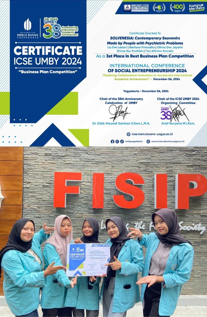 Mahasiswa Sosiologi Berhasil Raih Juara 3 Business Plan Competition